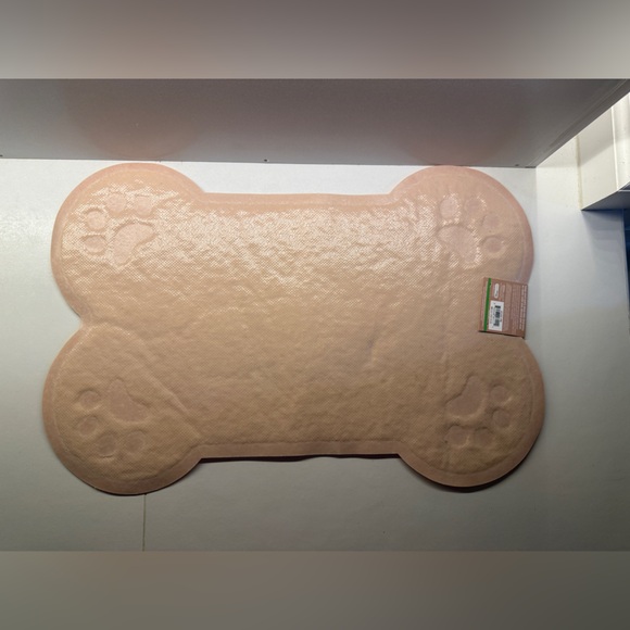 Pink Pet Paw Print Mat - Picture 2 of 3